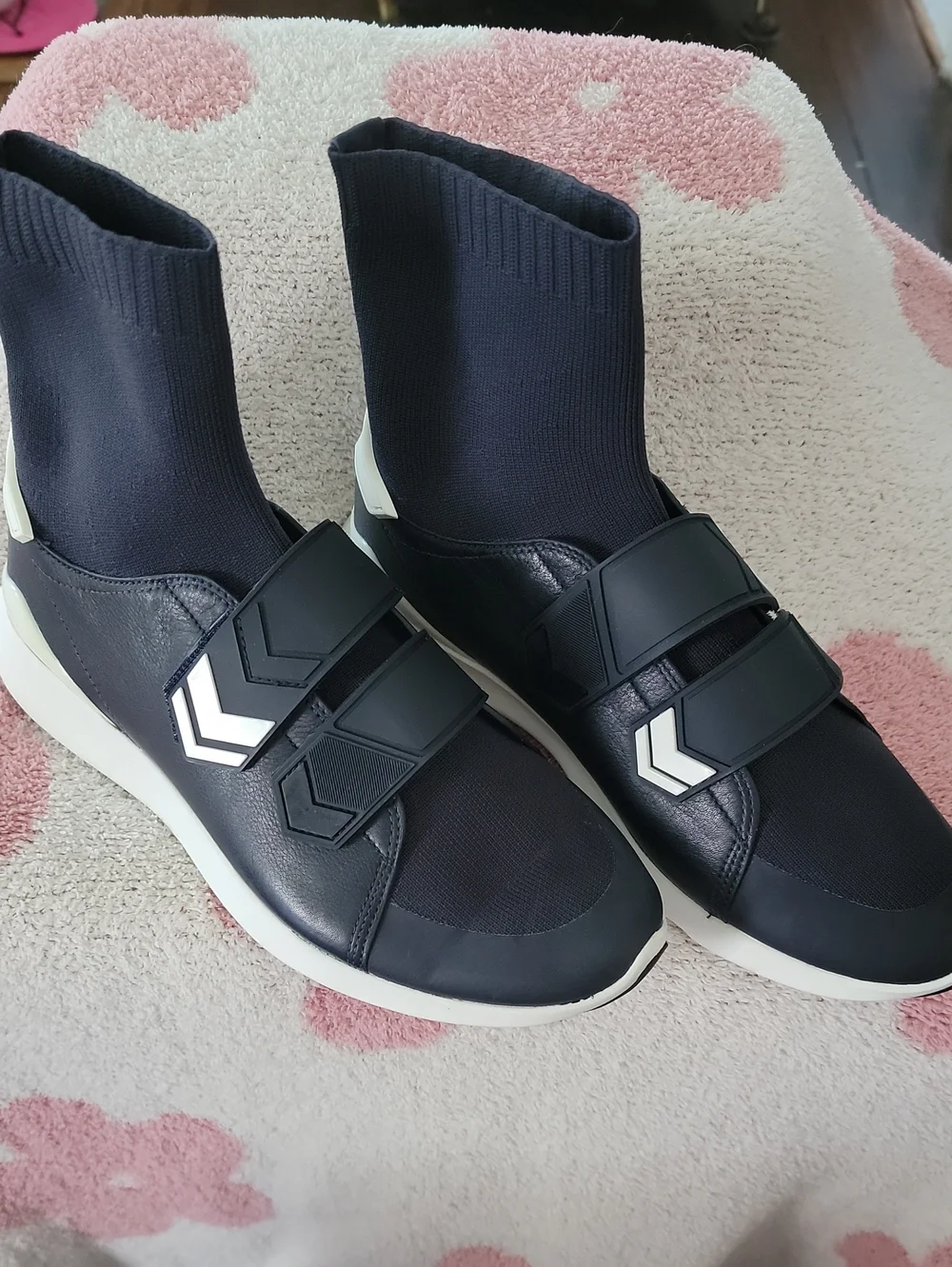 Tory Sport by Tory Burch Chevron Strap Sock Sneakers. Navy Women's Size 9.5 NWOT